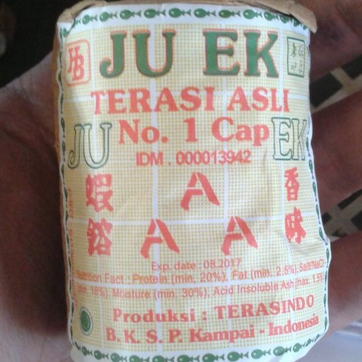 Terasi Ju Ek - Juek Terasi Asli Cap Aaa Medan 135 Gram