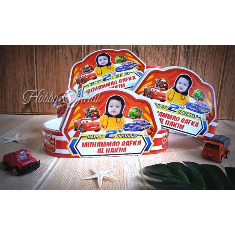 Topi Ulang tahun Anak Custom/Topi Ultah Anak Karakter Custom