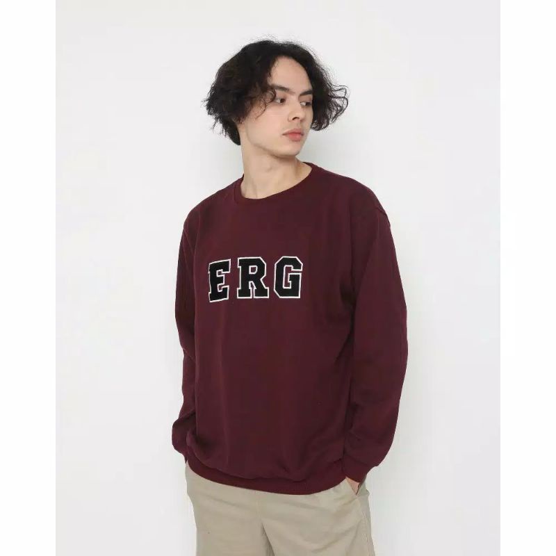 ERIGO CREWNECK ORIGINAL MAROON SMALL / SWEATSHIRT
