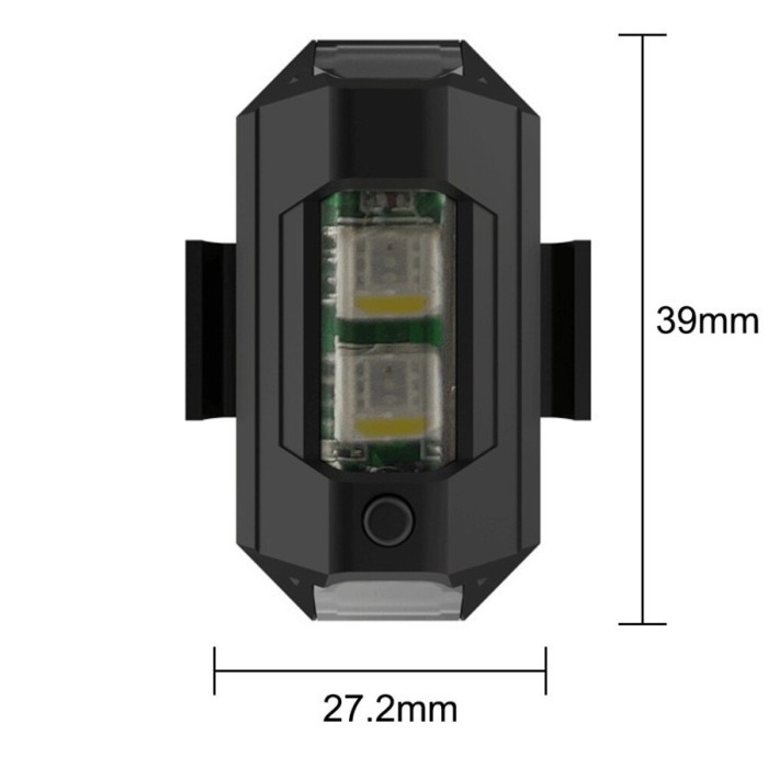 Lampu Led Kedip Pesawat RGB 7 Warna Motor Mobil Drone