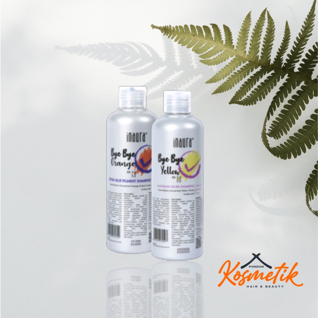 INAURA BYE BYE YELLOW / ORANGE SHAMPOO 250 ML / PLATINUM SILVER SHAMPO SAMPO SHAMPOO