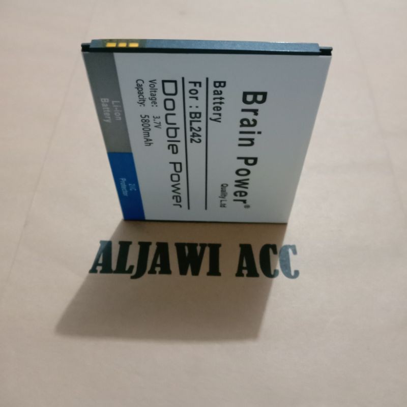 Baterai Lenovo BL242 A6000 A6010 A6600 Plus A2020A40  BL-242 Double Power Battery