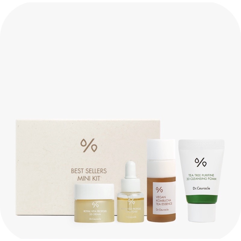 dr ceuracle / Dr.Ceuracle Best Sellers Mini Kit / vegan kombucha / propolis