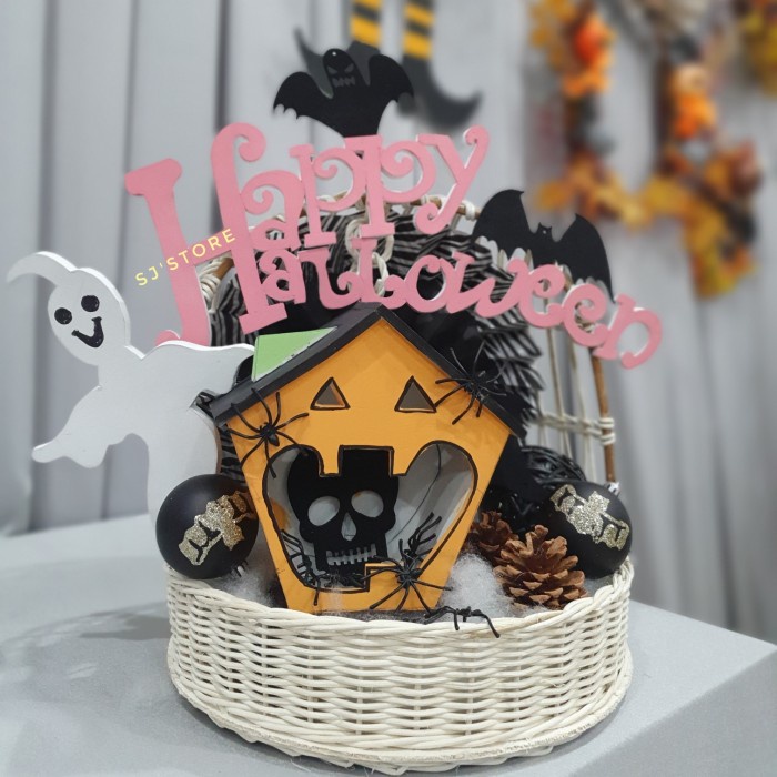 

dekorasi hiasan meja hampers halloween party decoration 2