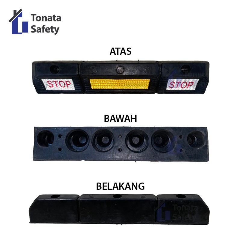 Wheel Stopper Rubber / Pengganjal Ban / Batas Parkir