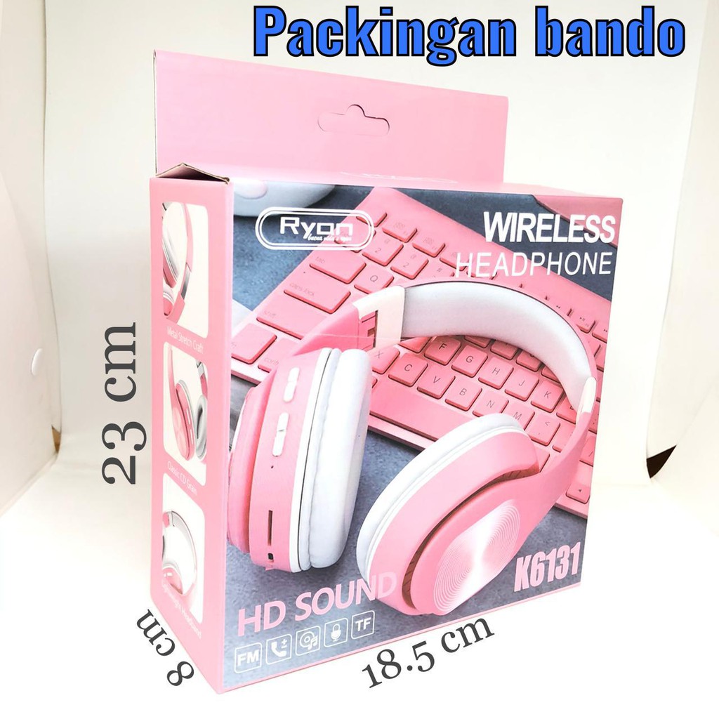 KOTAK PACKINGAN HEADSET BANDO KARDUS PACKINGAN HANDSFREE BANDO (BUKAN JUAL BANDO TAPI  HANYA KOTAK)