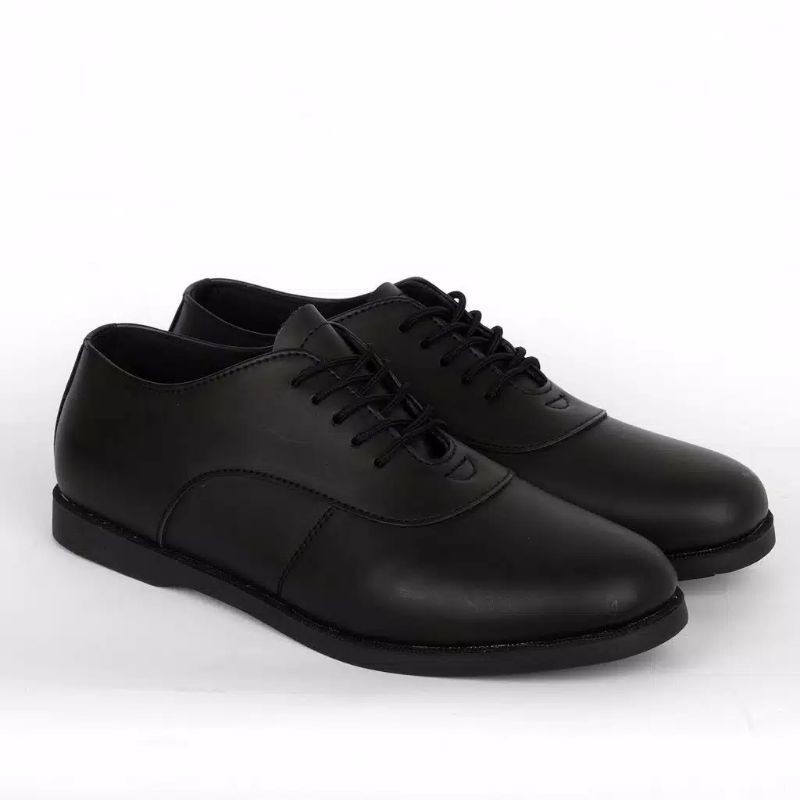 MORNINGBELL | Sepatu Formal Pantofel Pria Hitam Tali Kerja Kantor Kuliah Fashion caddies