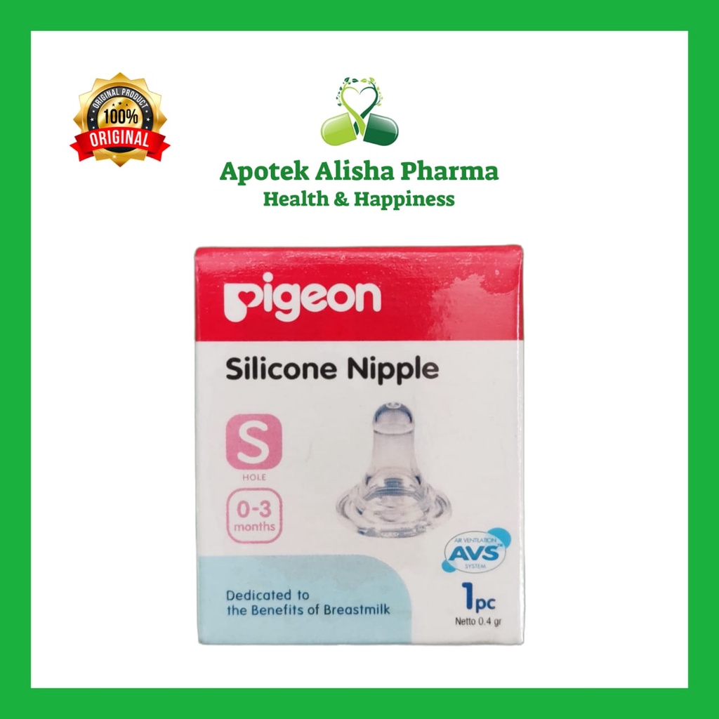 PIGEON SILICONE NIPPLE - Pigeon Karet Dot Silikon / Karet Dot Pigeon