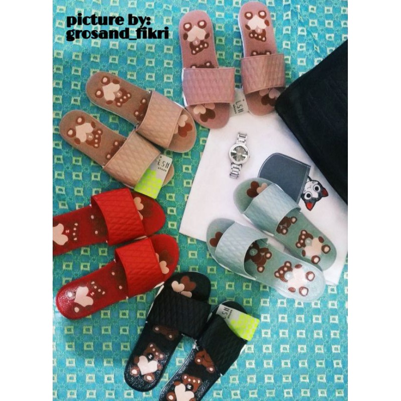 SANDAL JELLY / LSH sandal duri motif lucu TERBARU