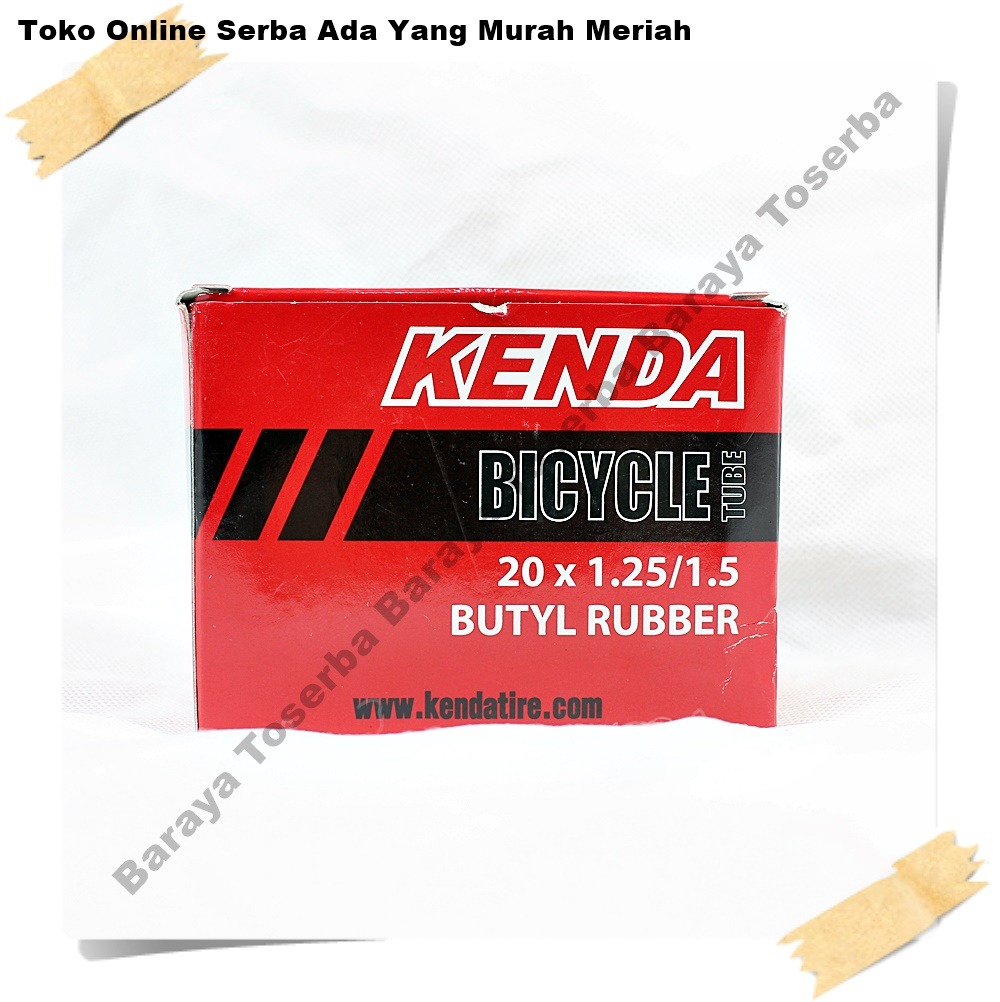 Ban Dalam Kenda Ukuran 20 X 1.25/1.5 AV Model 60mm pentil motor Ban Sepeda