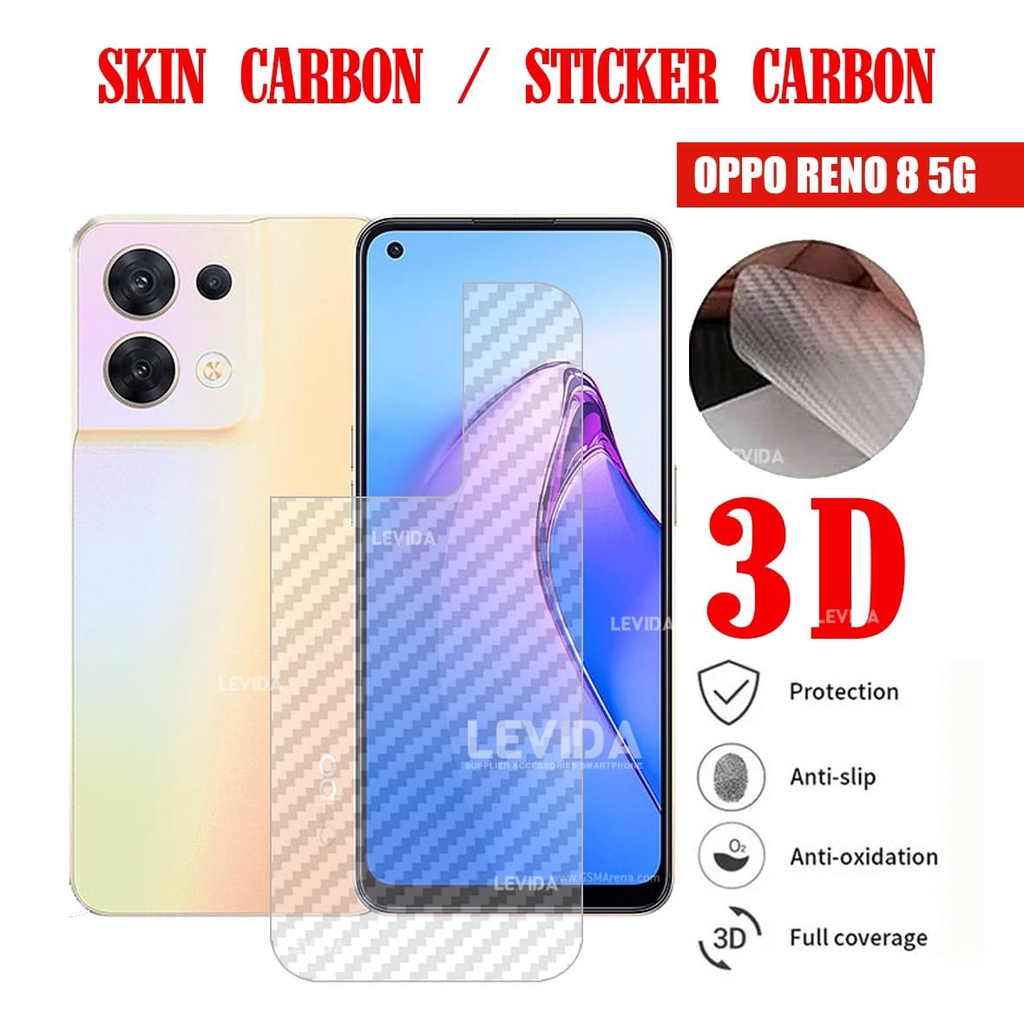 Oppo Reno 8 5G Oppo Reno 8 Pro Oppo A16E Oppo A55 4G Back Skin Carbon Garskin Anti Gores Belakang Op