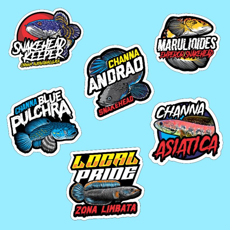 

BUNDLE STICKER CHANNA 6 PCS MURAH