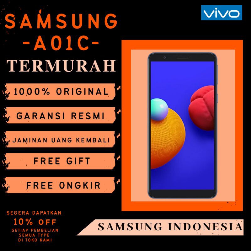 SAMSUNG A01 CORE 1/16GB FRESH GARANSI RESMI SAMSUNG INDONESIA
