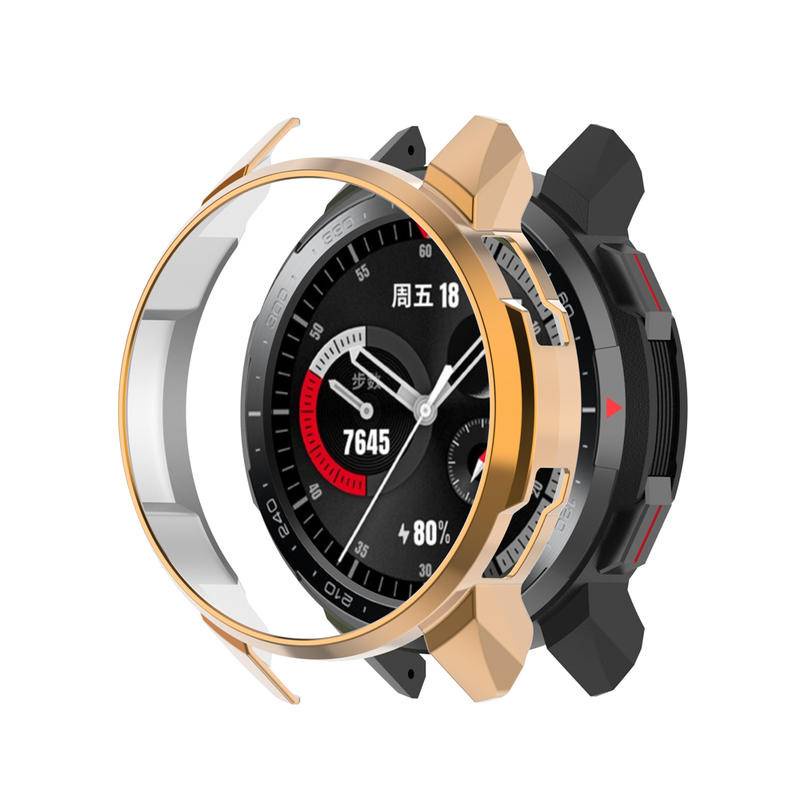 Case Pelindung Bahan PC Dengan Frame Bumper Plating Untuk Huawei Honor Watch GS Pro