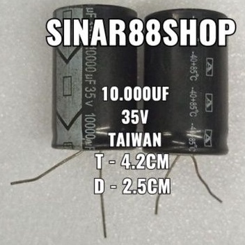 ORI TAIWAN 10.000UF/35V 10000UF/35V 10000/35V 10000UF 35V 10.000/35V 10000uf35v ELCO ECO ELKO EKO CA