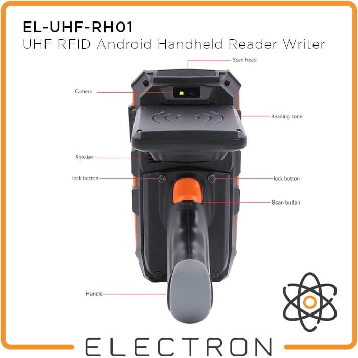 EL-UHF-RH01 UHF RFID Android Handheld Reader Writer Long Range 4G 3G