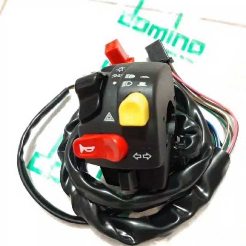 Saklar holder Kiri Domino Model KTC klakson lampu tembak jauh dekat lampu SAKLAR KIRI KTC 7 TOMBOL