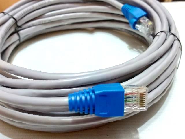 Kabel Lan UTP Cat5E 35 meter siap pakai sudah dicrimping rj45 dan plug booth