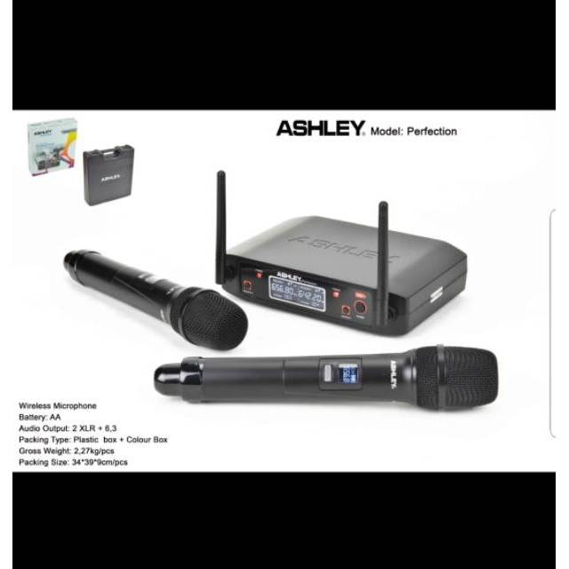 MIC WIRELESS ASHLEY PERFECTION FREE KOPER MICROPHONE WIRELESS