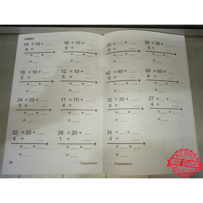 Jual Buku Anak Sd Kelas 1 Belajar Matematika Penjumlahan Tambah Tambahan Indonesia Shopee Indonesia