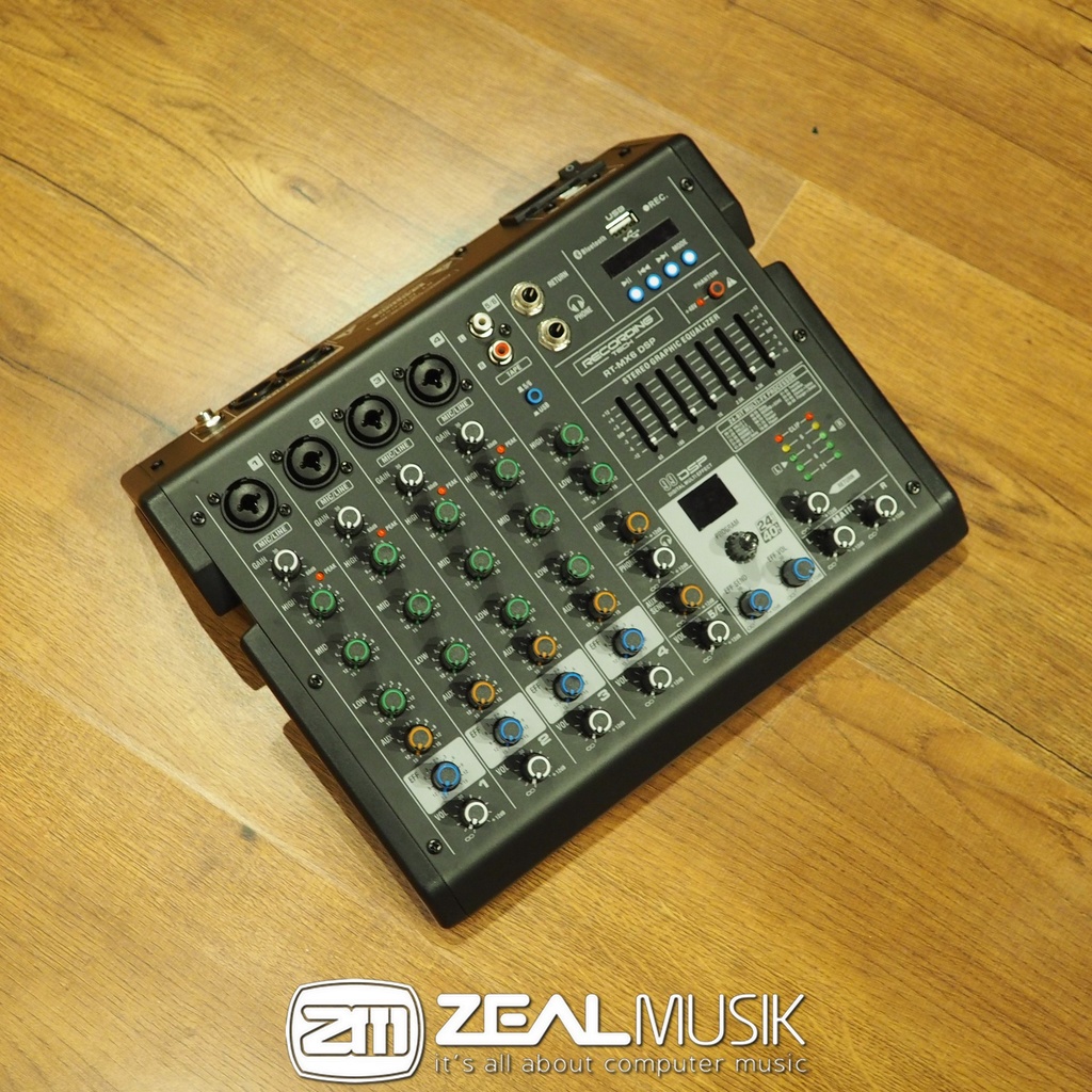 Recording Tech RT-MX6 DSP - Mixer 6 Channel 4 Preamp - Zeal Musik