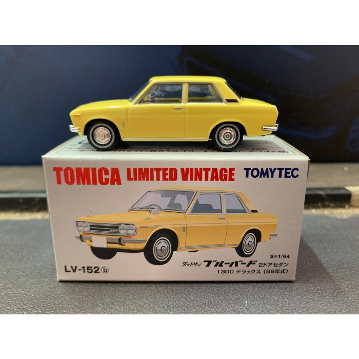 Tomica Limited Vintage LV-152b Datsun Bluebird 2 Door Sedan Kuning LESISH