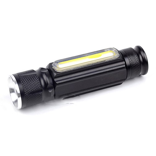 Senter LED Lantera USB Rechargeable Cree XML T6+COB 2300 Lumens - WY8106 - OMFL39BK Black