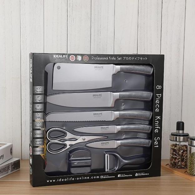 

IL-163S PROFESSIONAL KNIFE SET PERLENGKAPAN PISAU DAPUR IDEALIFE BVN65496G