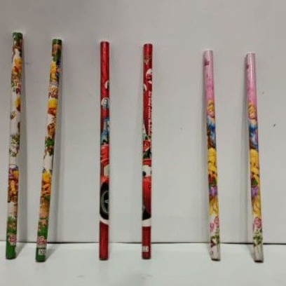 pensil kayu motif fancy