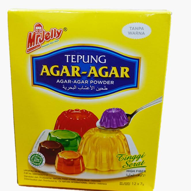 

TERLARIS Tepung Agar Agar Mr Jelly 1 Box 7grx12sachet (Plan)