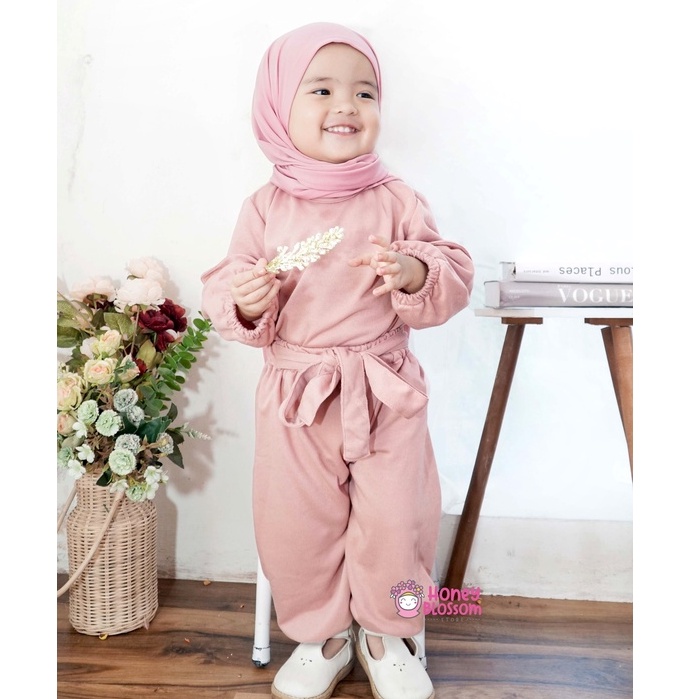 Setelan One Set Anak Perempuan Babyterry Premium / Alika Set by Honeyblossom 0-5 Thn