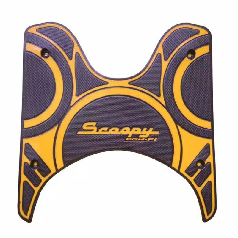 Alas Kaki Scoopy BAHAN TEBAL OVAL Terbaru - Karpet Alas Kaki Keset Motor Scoopy 2016 - 2020 Terbaru