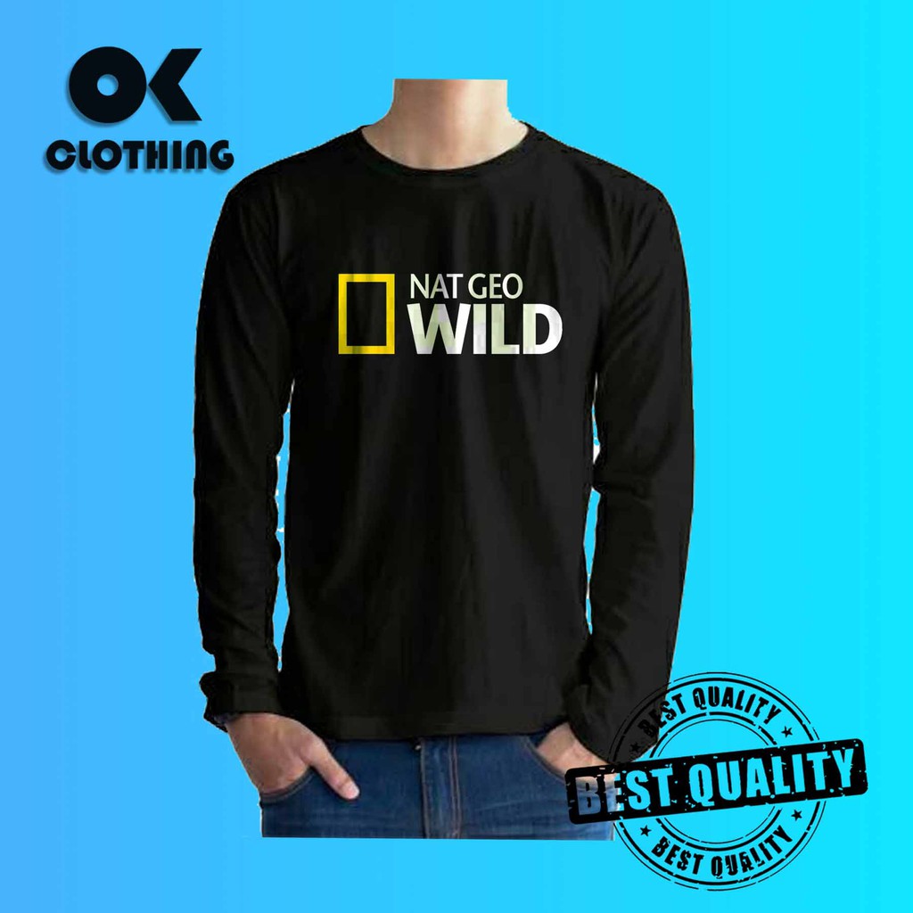Baju Kaos Lengan Panjang Nat Geo Wild