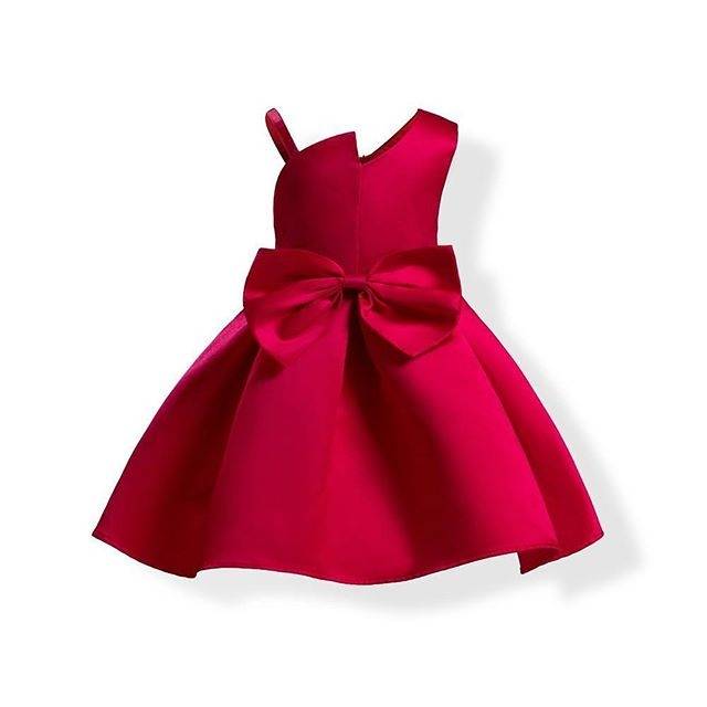 GA2536 SUZY DRESS RED / GAUN PESTA ANAK PEREMPUAN MERAH BIRU KOREA IMPORT IMLEK MURAH BIRTHDAY