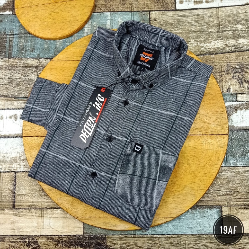 Kemeja Pria Lengan Panjang Model Slimfit - Kemeja Flanel (36AF)