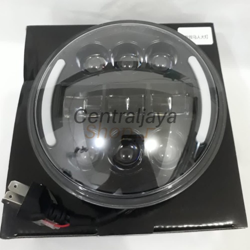 Lampu Daymaker Bulat 5.75 Inch Half Ring 9 Titik LED RX King CB Vespa DLL