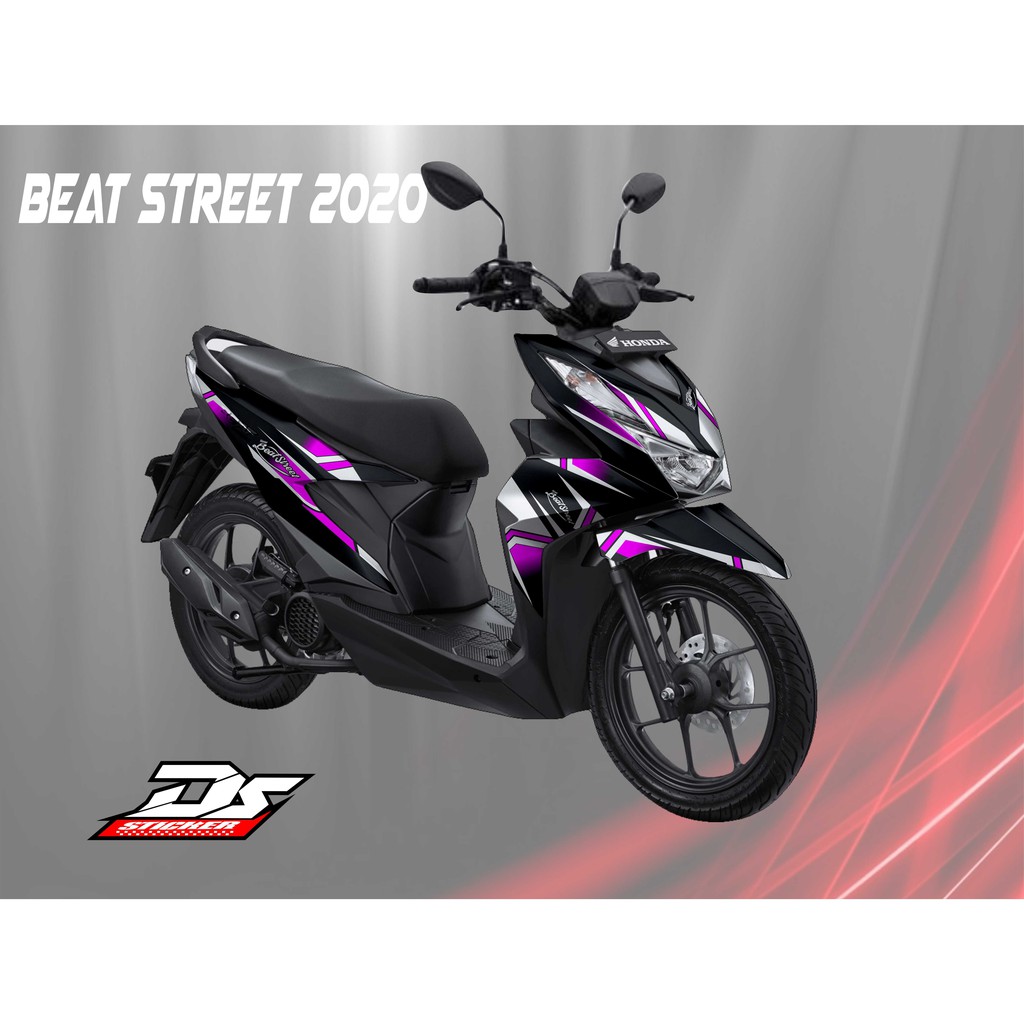 Decal Beat Street 2020 Simpel Pink Shopee Indonesia