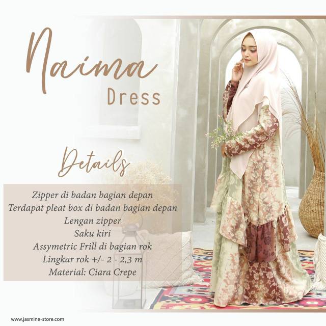 NAIMA DRESS BY JASMINE GAMIS MOTIF