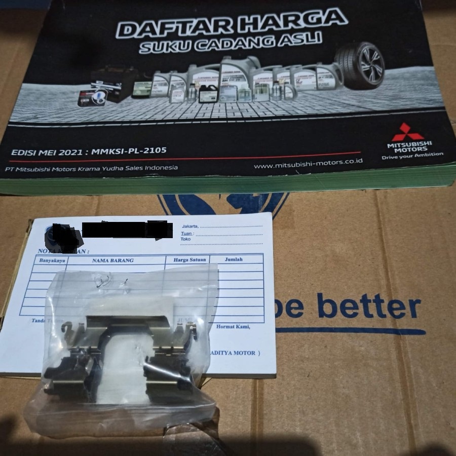 clip brake pad brakepad Mitsubishi xpander 2017 UP ORIGINAL 100%