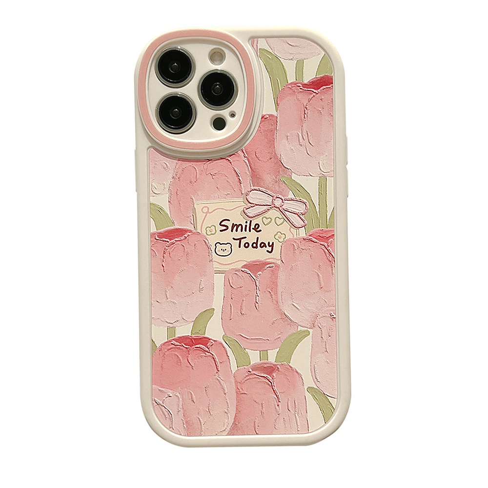 Case Bahan TPU Motif Bunga Besar Untuk iPhone 11 7Plus 8Plus Xr XS Max 13 12 Pro Max 12 11 7 8p Generation