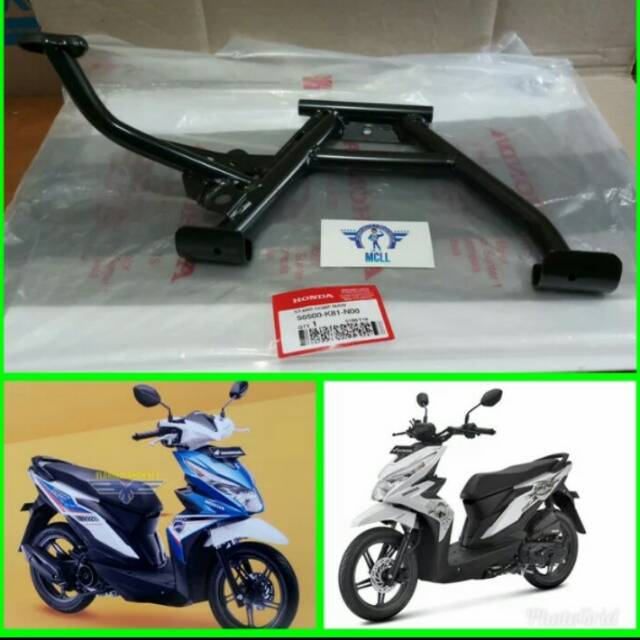 50500-k81-N00 HGP AHM 100% ORIGINAL Standar Tengah Standar Dua Stand Comp Main beat fi esp 2016 2017