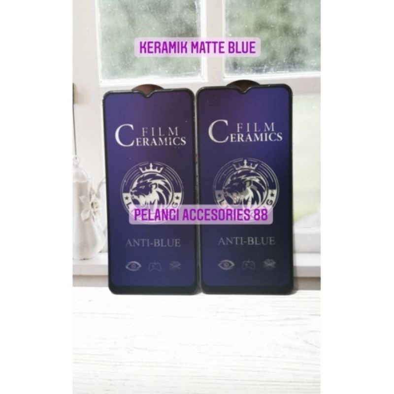 ANTIGORES REALME C31 / C35 MATTE BLUE KERAMIK ANTI GORES ANTI RADIASI ANTI BLUE