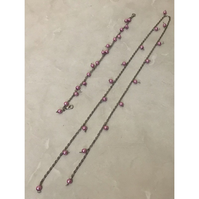 1 Set Strap Masker dan Konektor (Mutiara Lillac)