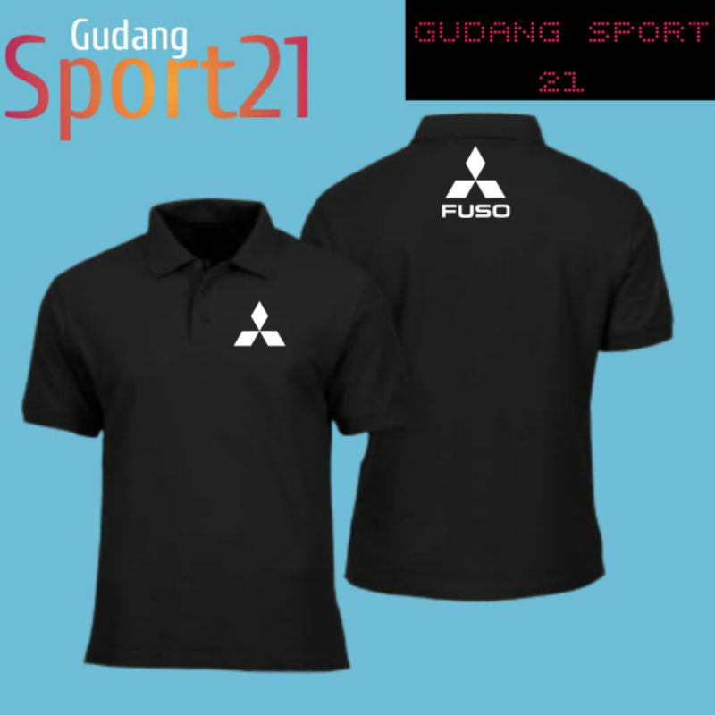 kaos polo kerah mitsubishi fuso kaos otomotif