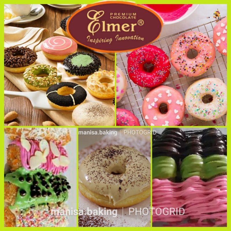 

ELMER DIP GLAZE REPACK 250 GR TOPPING DONAT GLAZE DONAT TOPPING LUMER ORI TERMURAH