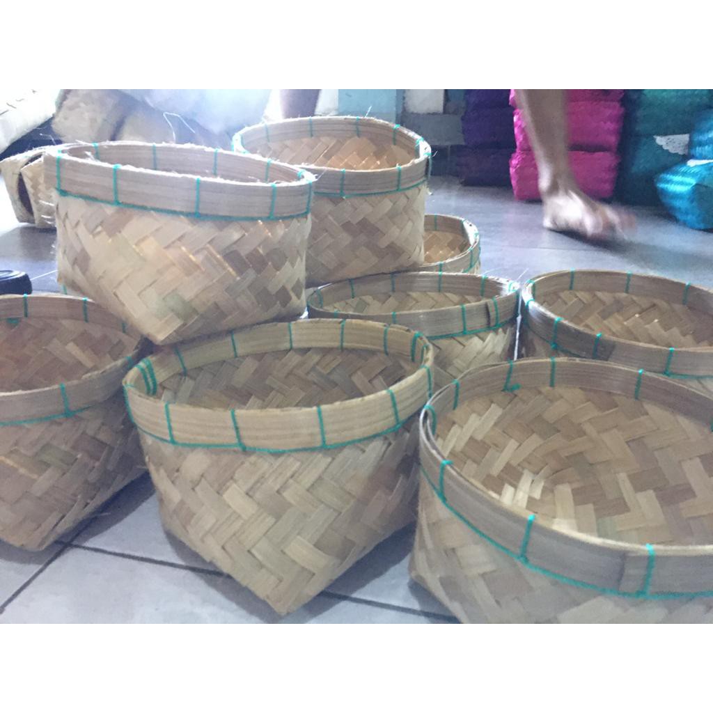 Jual Besek Tumbu Diameter Cm Bamboo Box Anyaman Bambu Shopee Indonesia