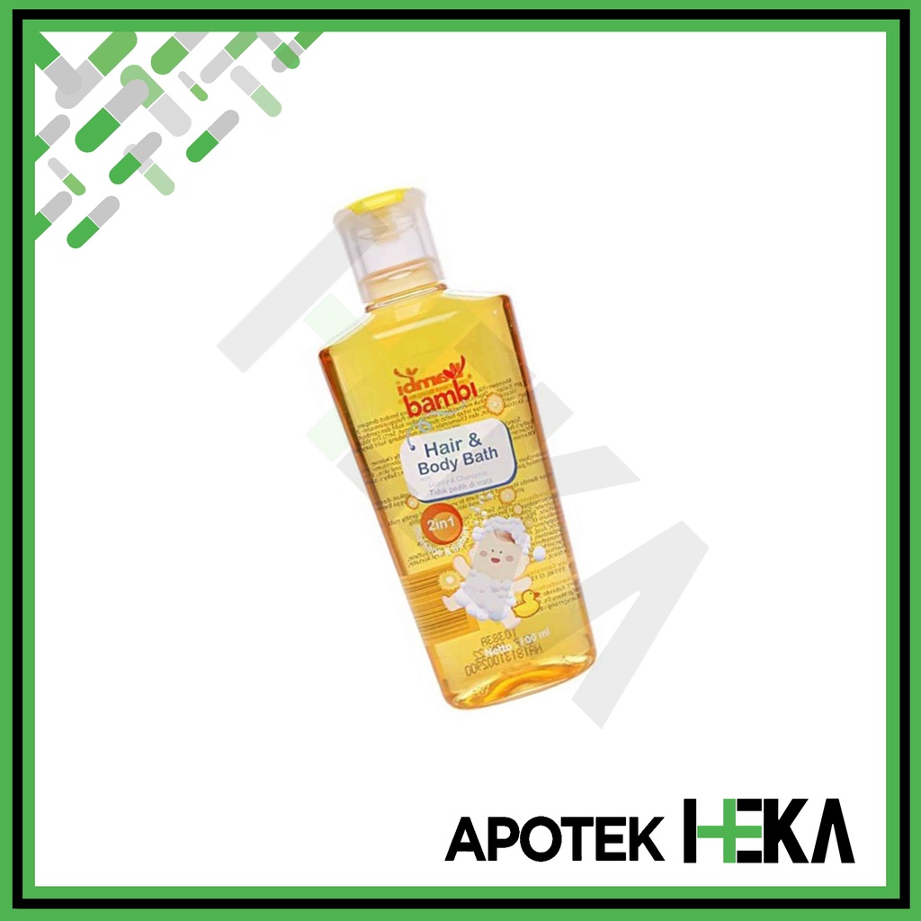 Bambi Baby Hair &amp; Body Bath 2 in 1 100 ml - Sabun Sampo Bayi (SEMARANG)