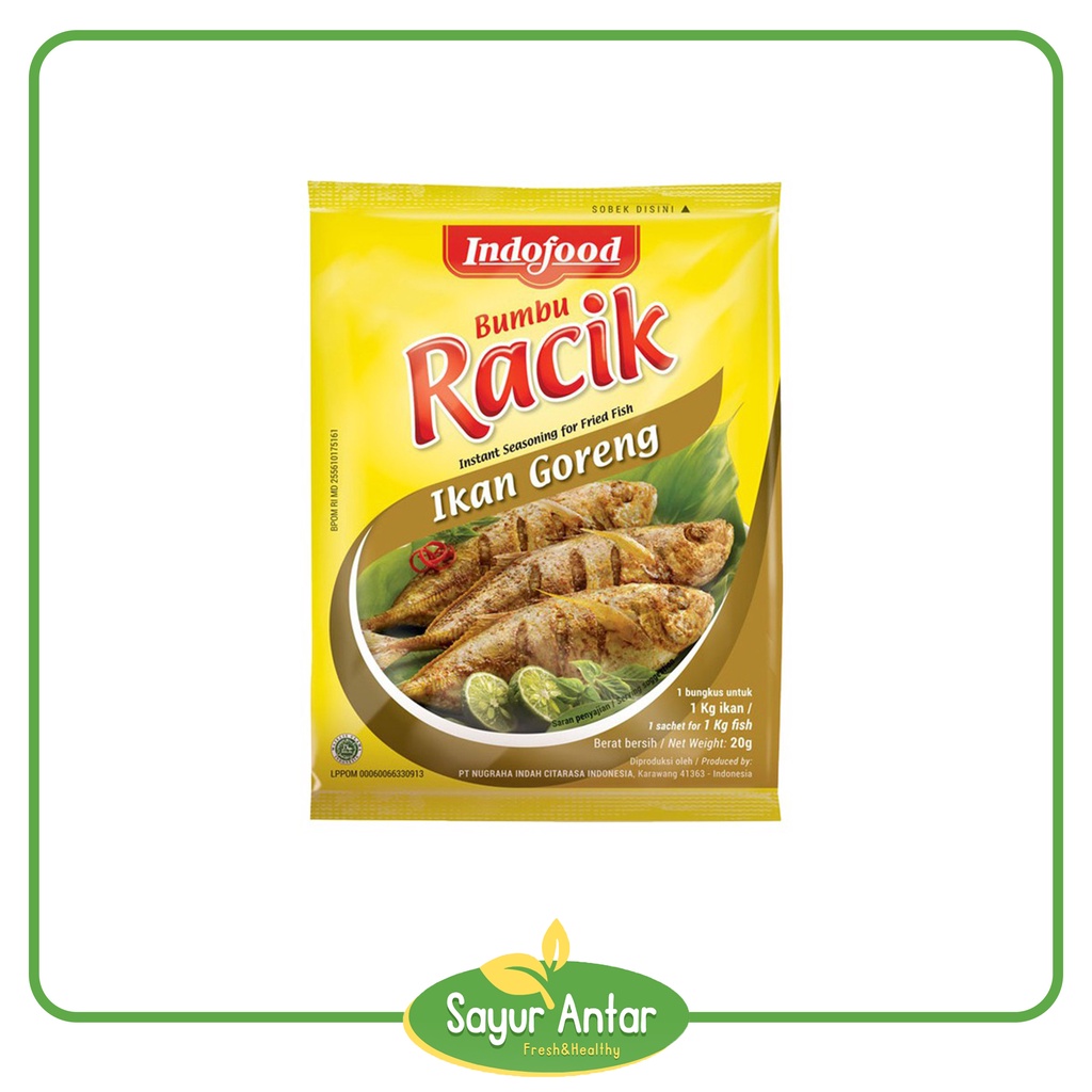 

Bumbu Racik Ikan Goreng 1 Pcs | Sayur.Antar | Free Ongkir Bandung Cimahi