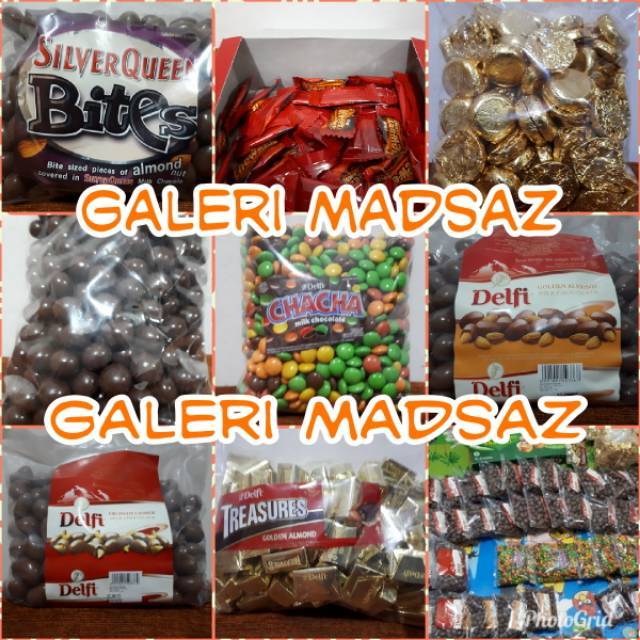 Navi_Lezatoz Coklat Delfi Kiloan 1Kg / Chacha 1Kg, Silverqueen, Treasure, Chic Choc, Maltitos 1Kg
