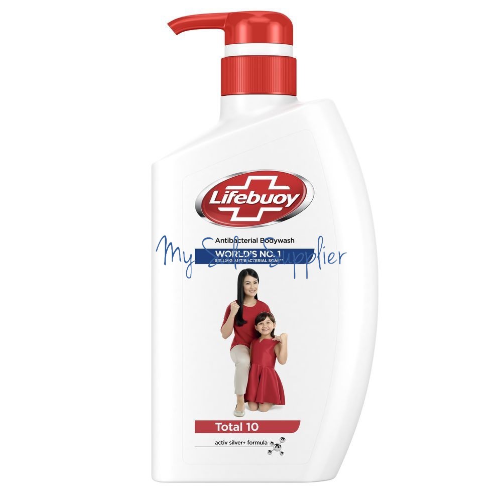 Lifebuoy Antibacterial Body Wash Total 10 Pump 500ml / Sabun Mandi